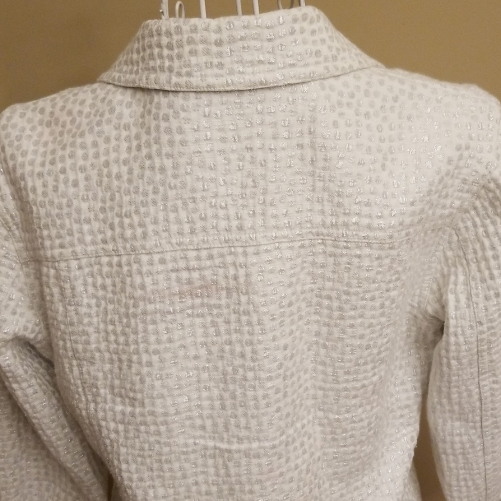 Fabulous white and silver jacket - Picture 5 of 6